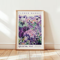Queens Flower Market Poster - Posters - Flower Poster
