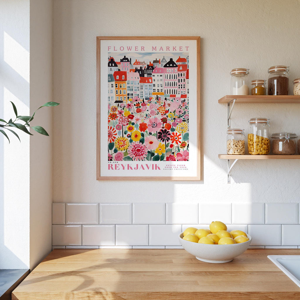 Reykjavik Flower Market Poster - Poster - Flower Poster