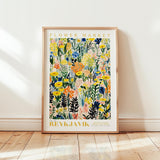 Reykjavik Flower Market Poster - Posters - Flower Poster