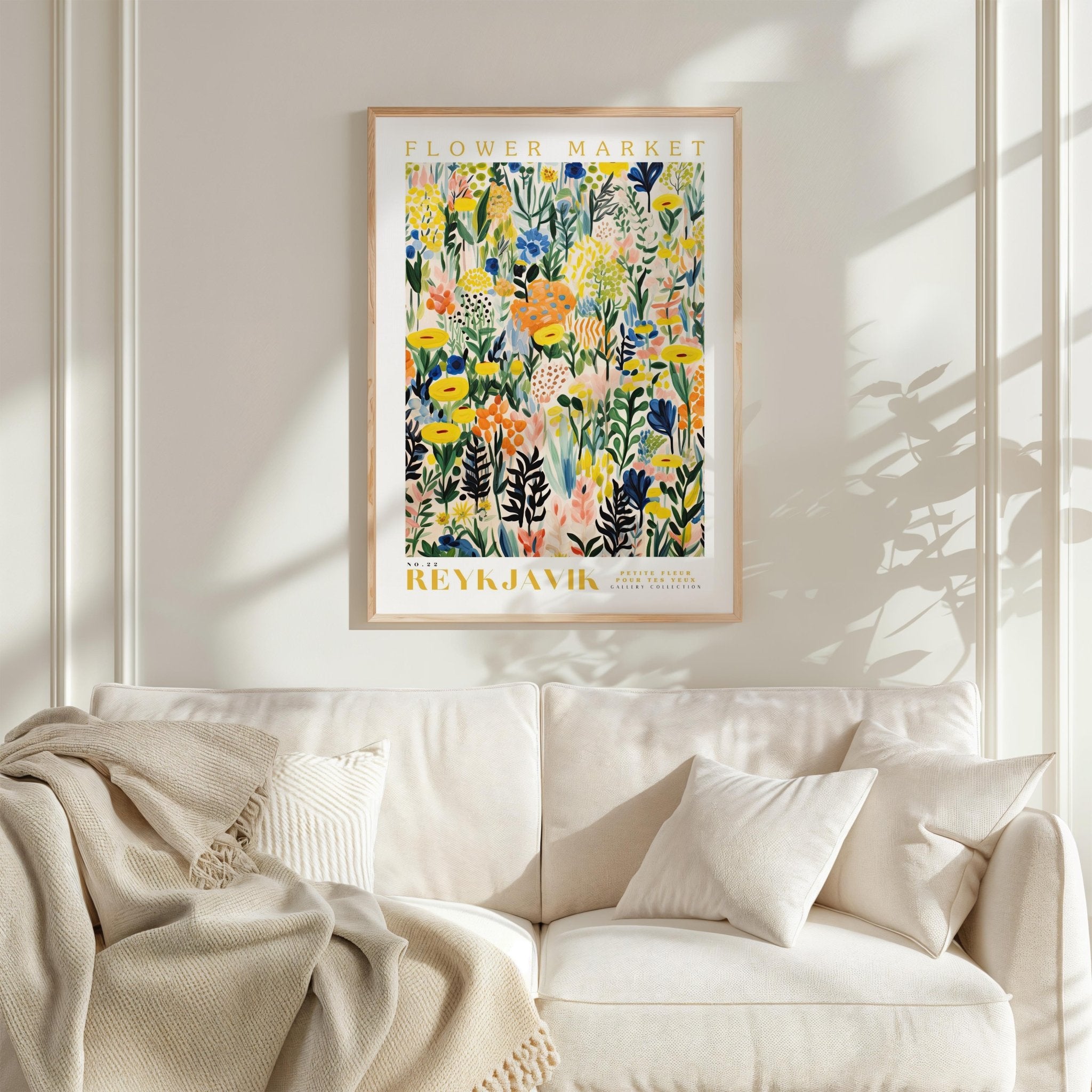 Reykjavik Flower Market Poster - Posters - Flower Poster