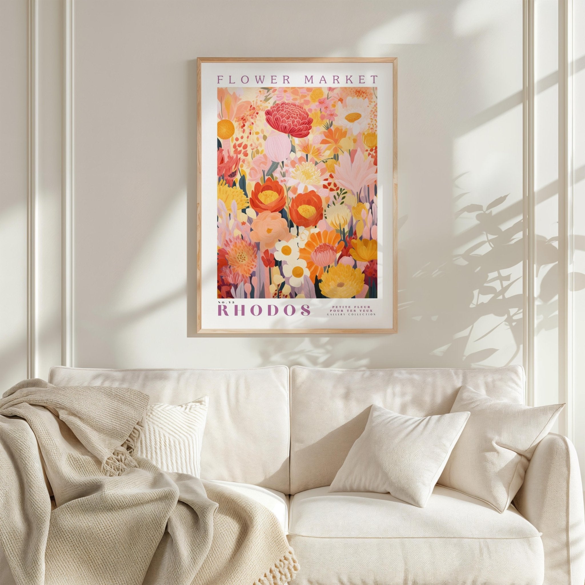 Rhodos Flower Market Poster - Posters - Flower Poster
