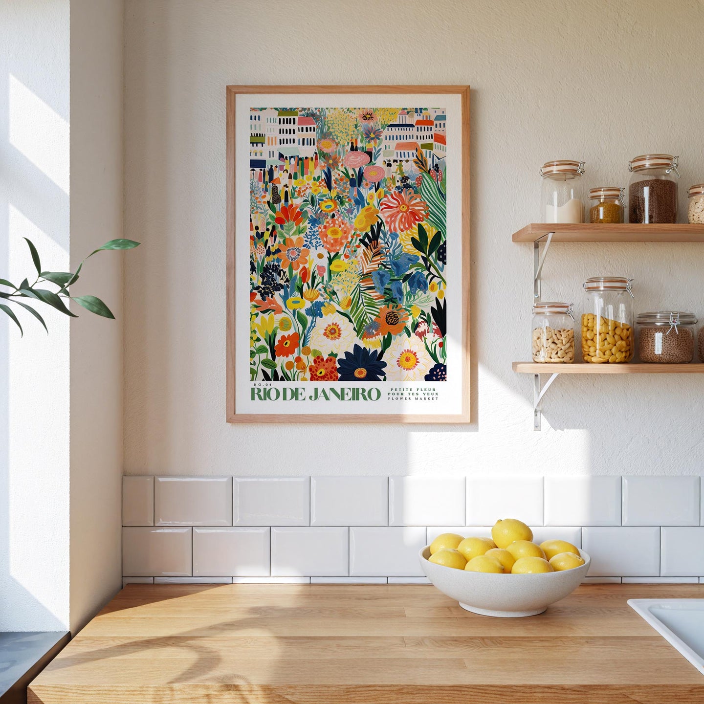 Rio De Janeiro Flower Market Poster - Posters - Flower Poster