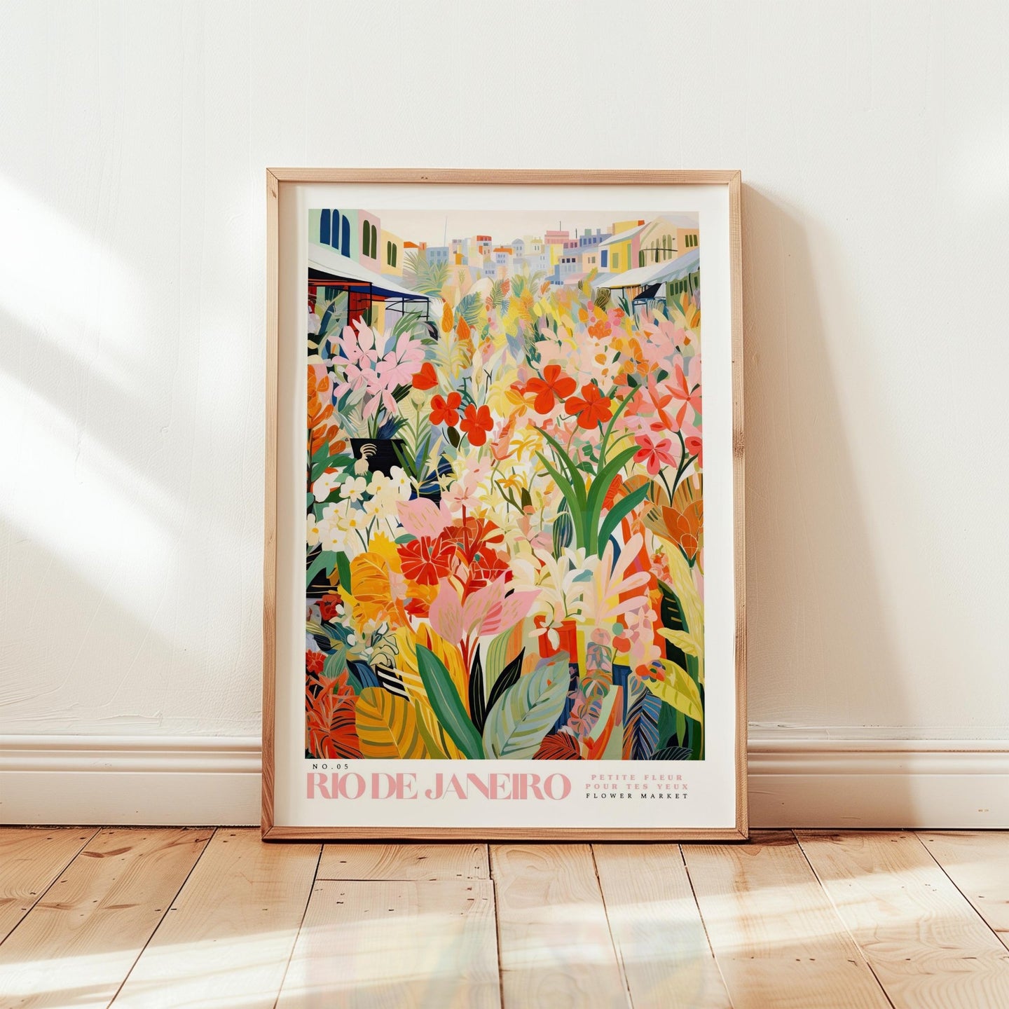Rio De Janeiro Flower Market Poster - Posters - Flower Poster