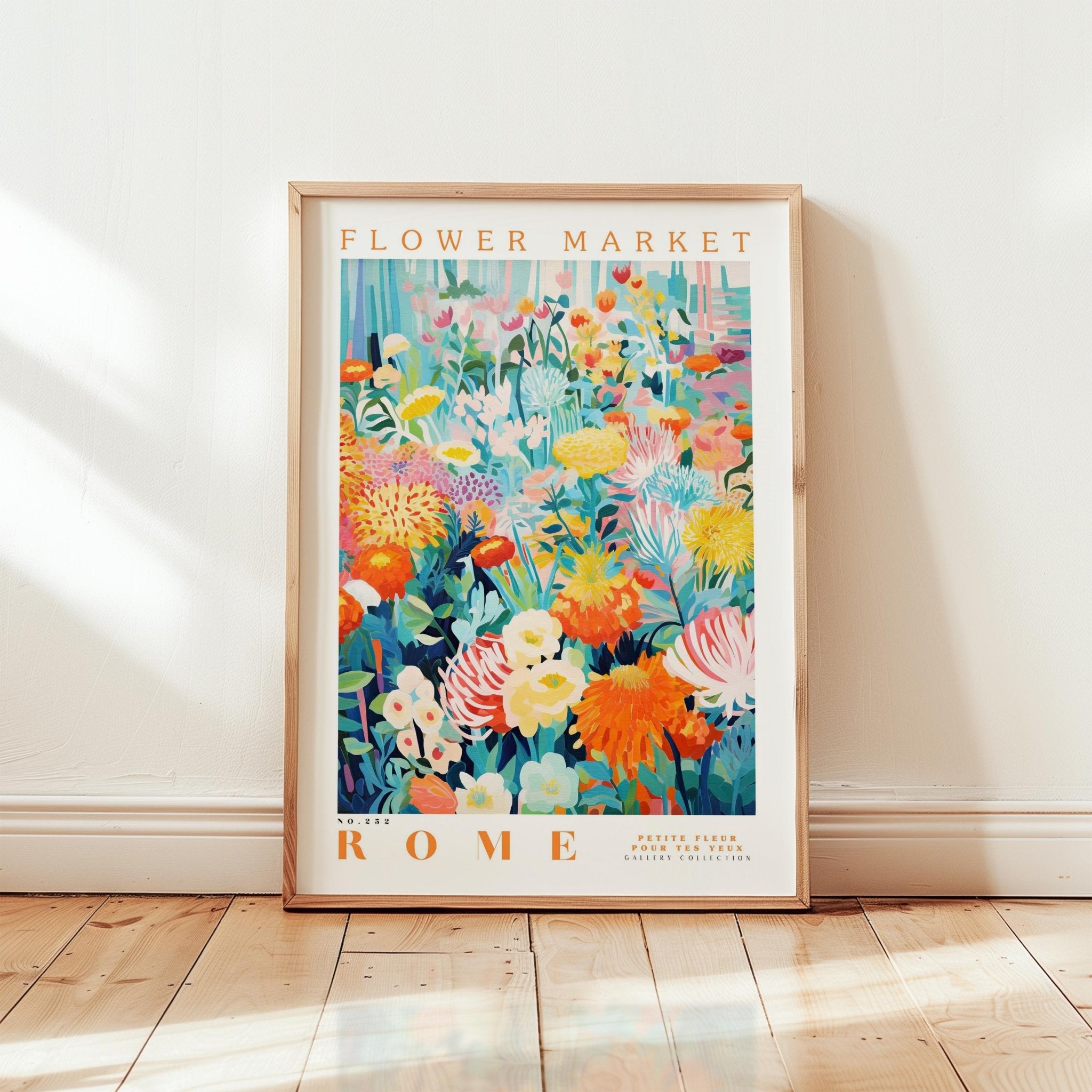 Rome Flower Market Poster - Poster - Flower Poster
