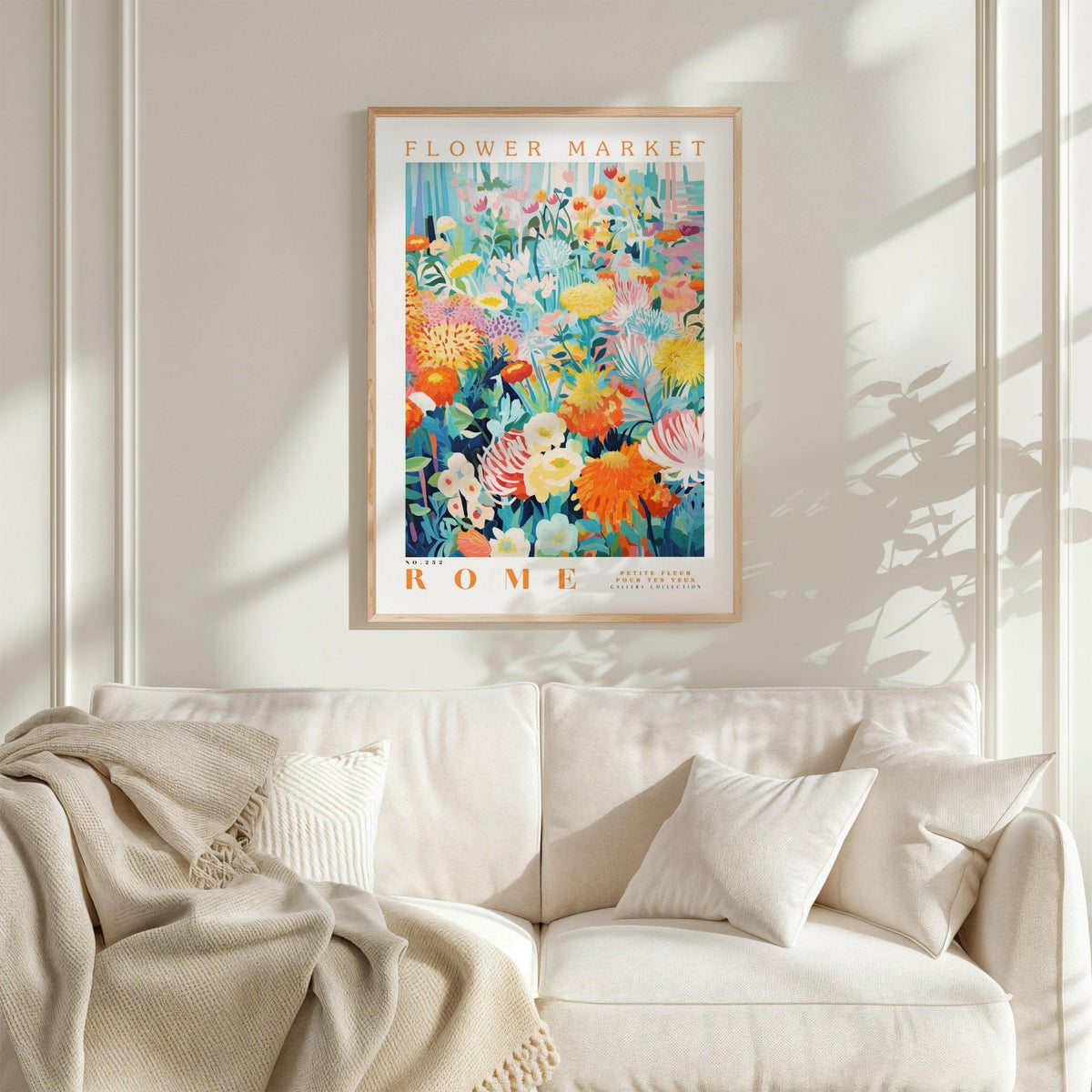 Rome Flower Market Poster - Poster - Flower Poster