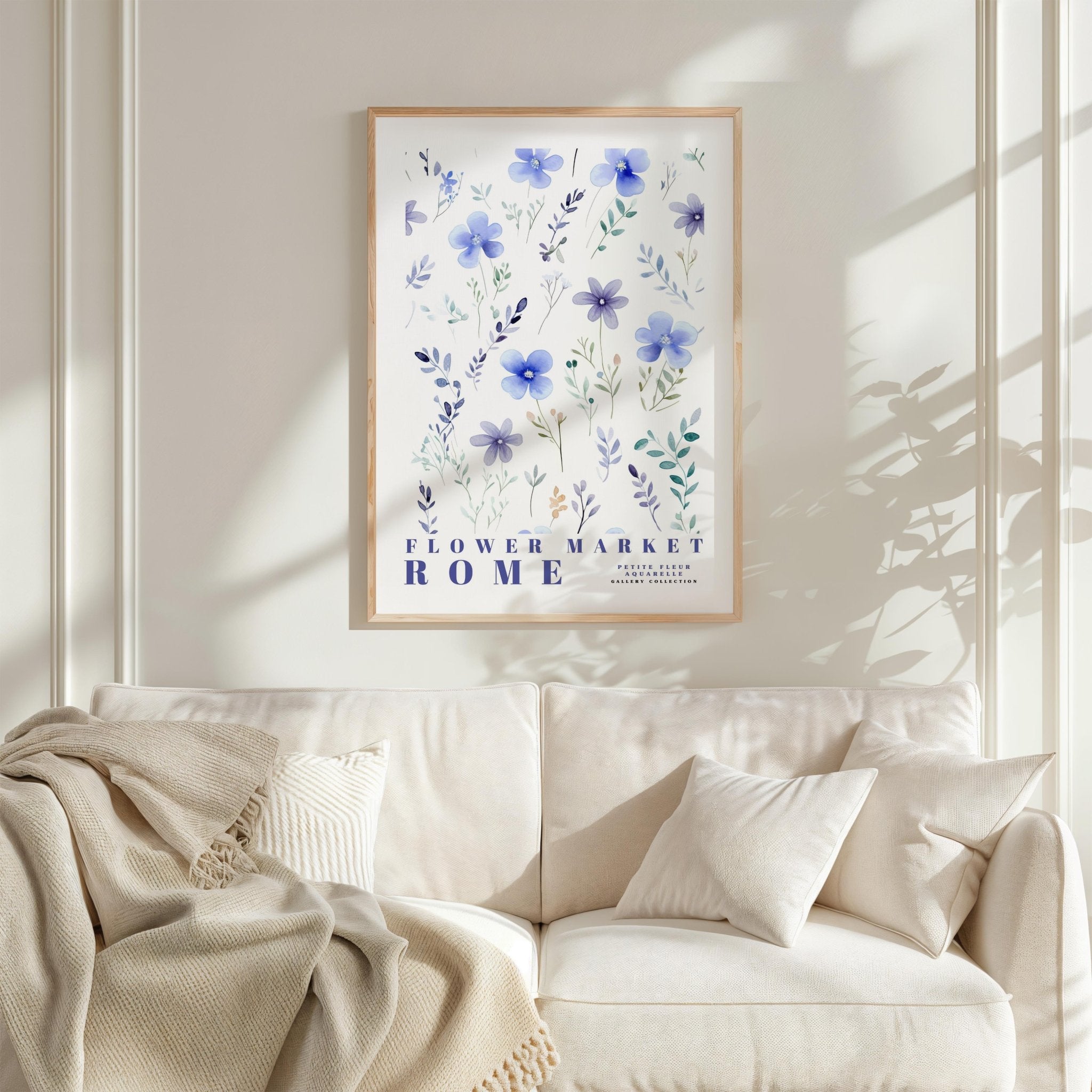 Rome Flower Market Poster - Posters - Flower Poster