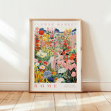 Rome Flower Market Poster - Posters - Flower Poster