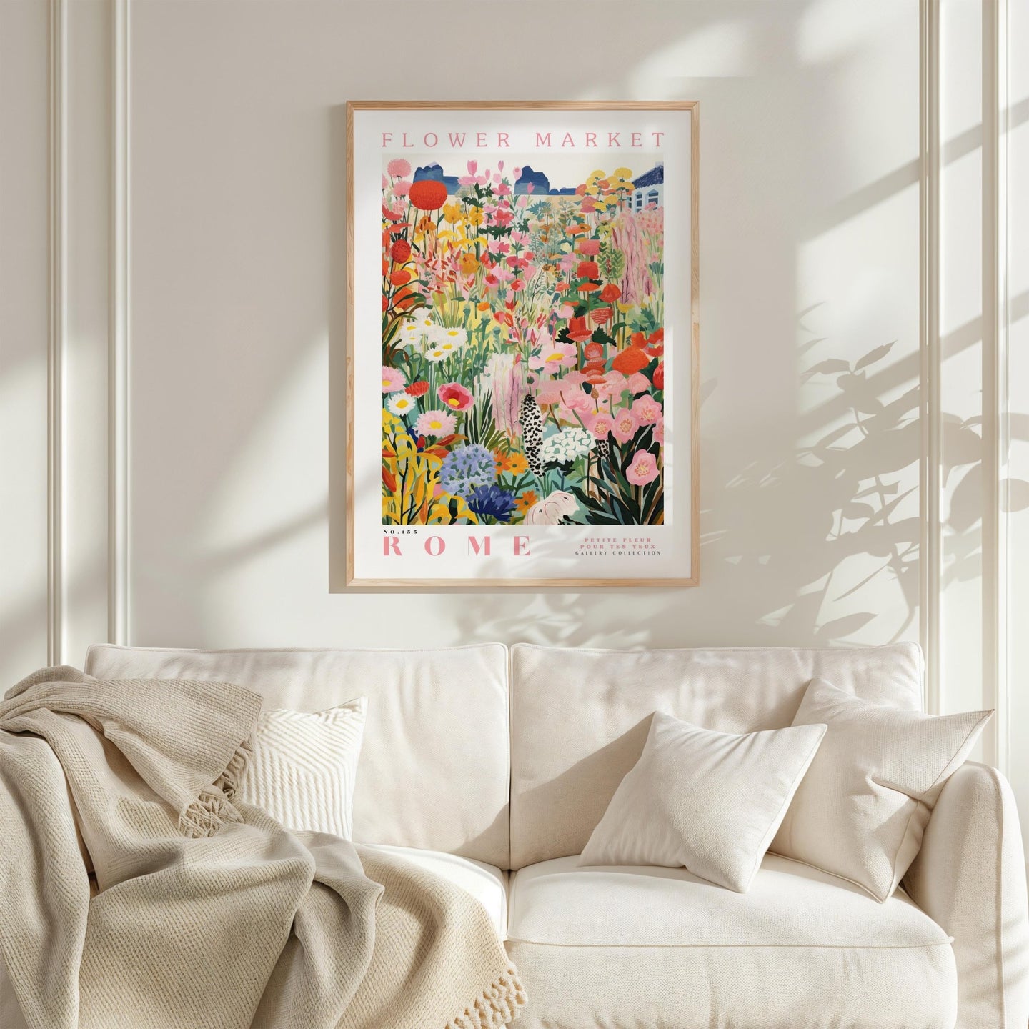 Rome Flower Market Poster - Posters - Flower Poster