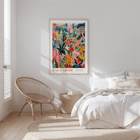 Salvador Flower Market Poster - Posters - Flower Poster