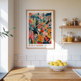 Salvador Flower Market Poster - Posters - Flower Poster