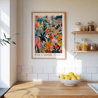 Salvador Flower Market Poster - Posters - Flower Poster