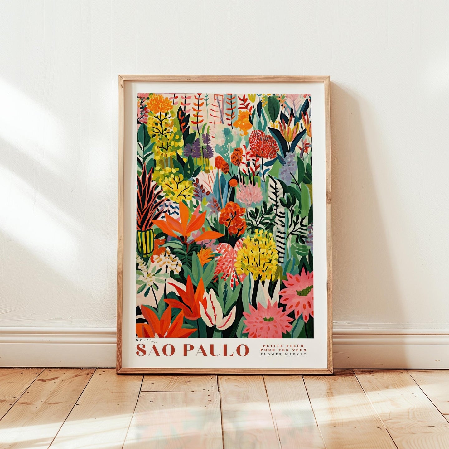 Sao Paulo Flower Market Poster - Posters - Flower Poster