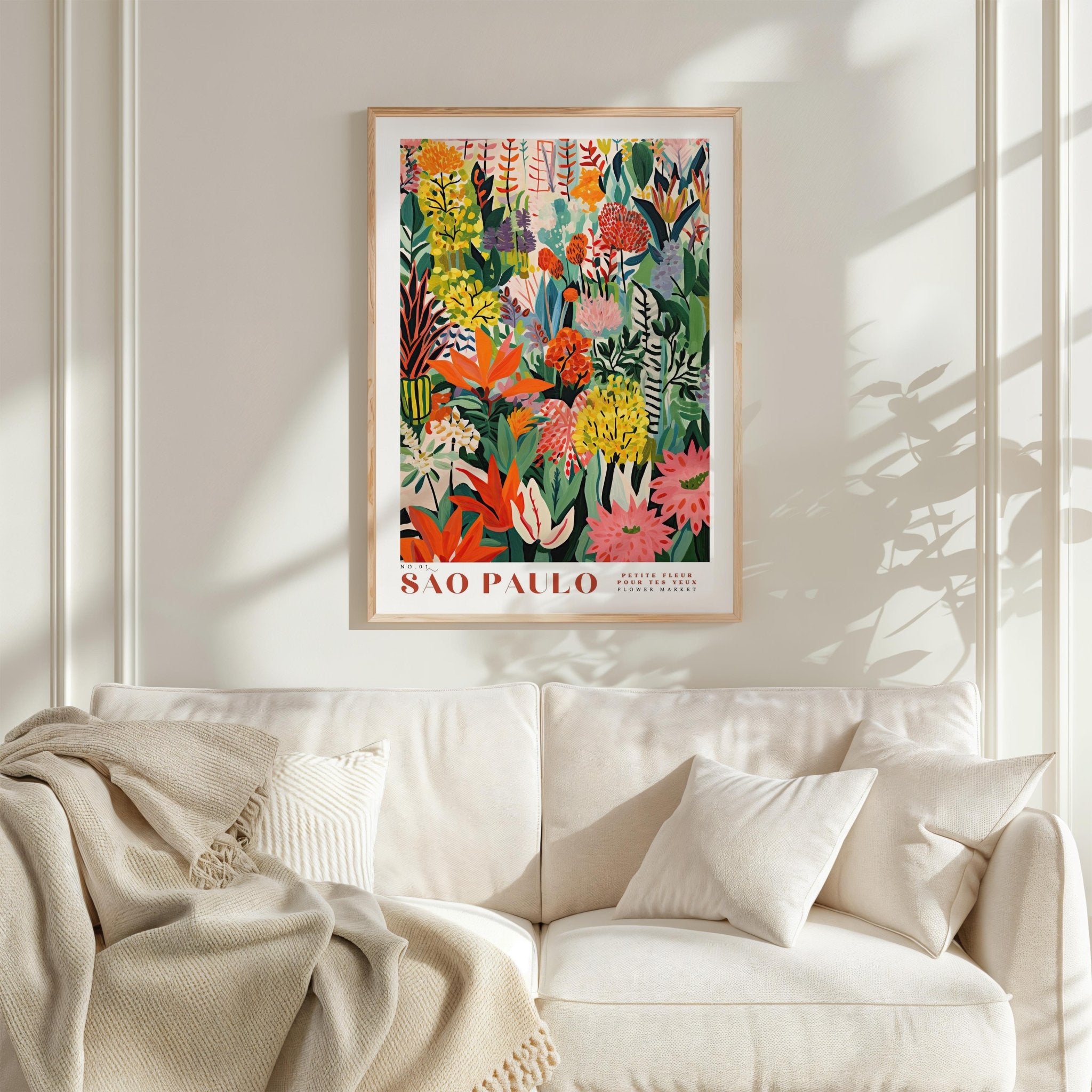 Sao Paulo Flower Market Poster - Posters - Flower Poster