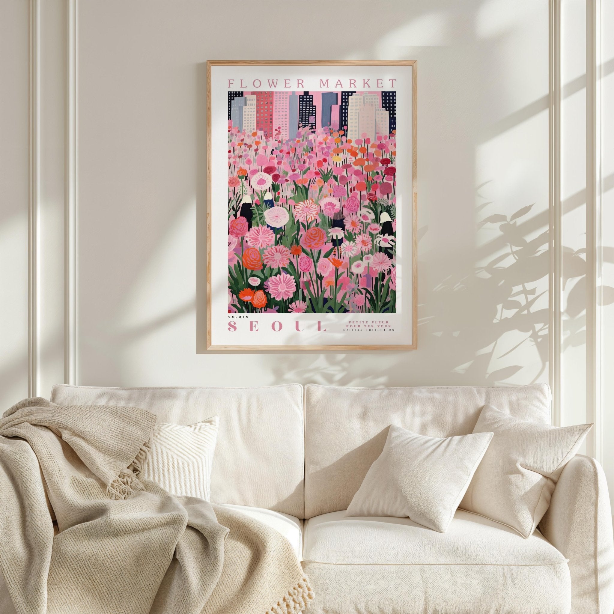 Seoul Flower Market Poster - Poster - Flower Poster