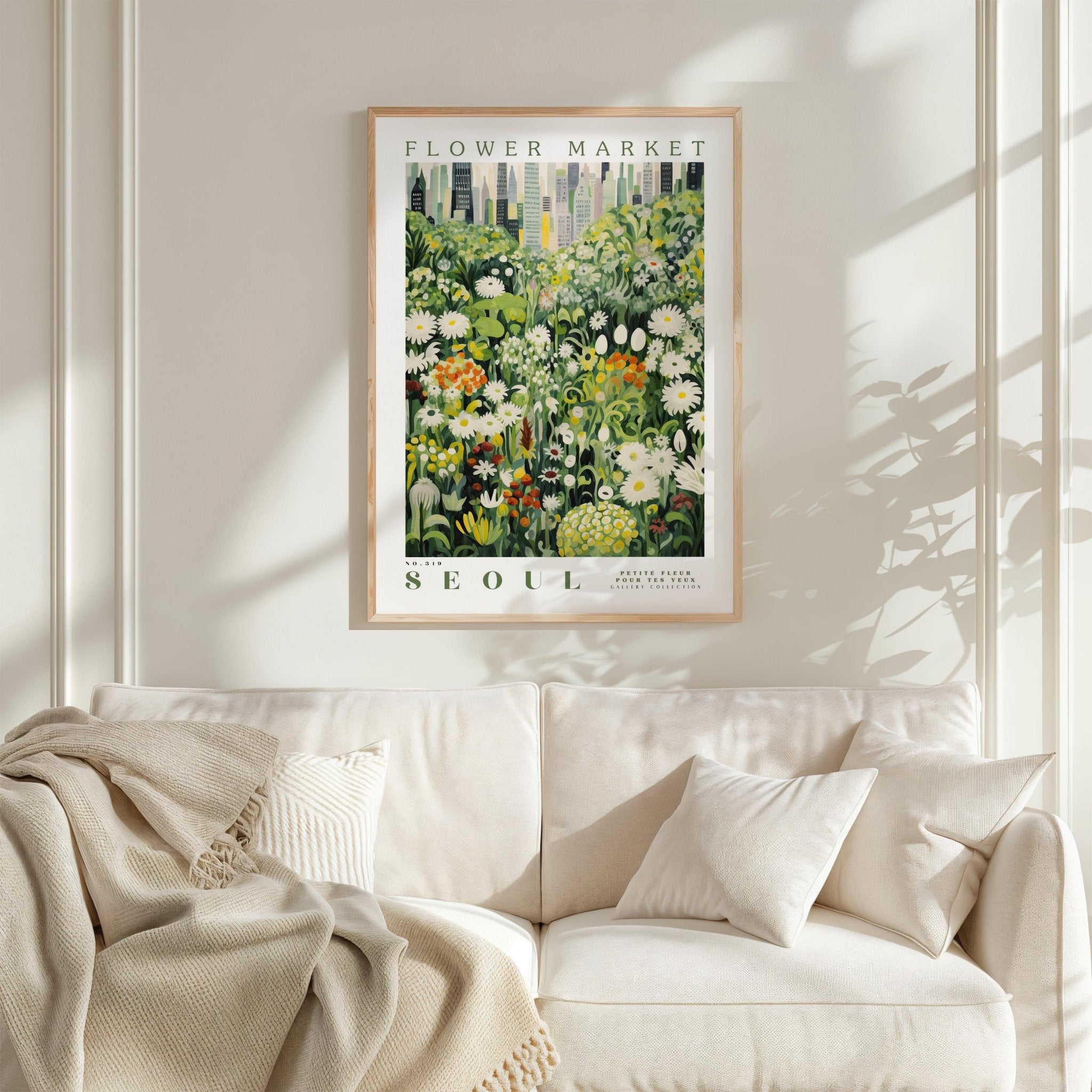 Seoul Flower Market Poster - Poster - Flower Poster