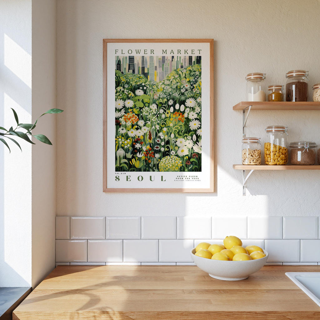 Seoul Flower Market Poster - Poster - Flower Poster