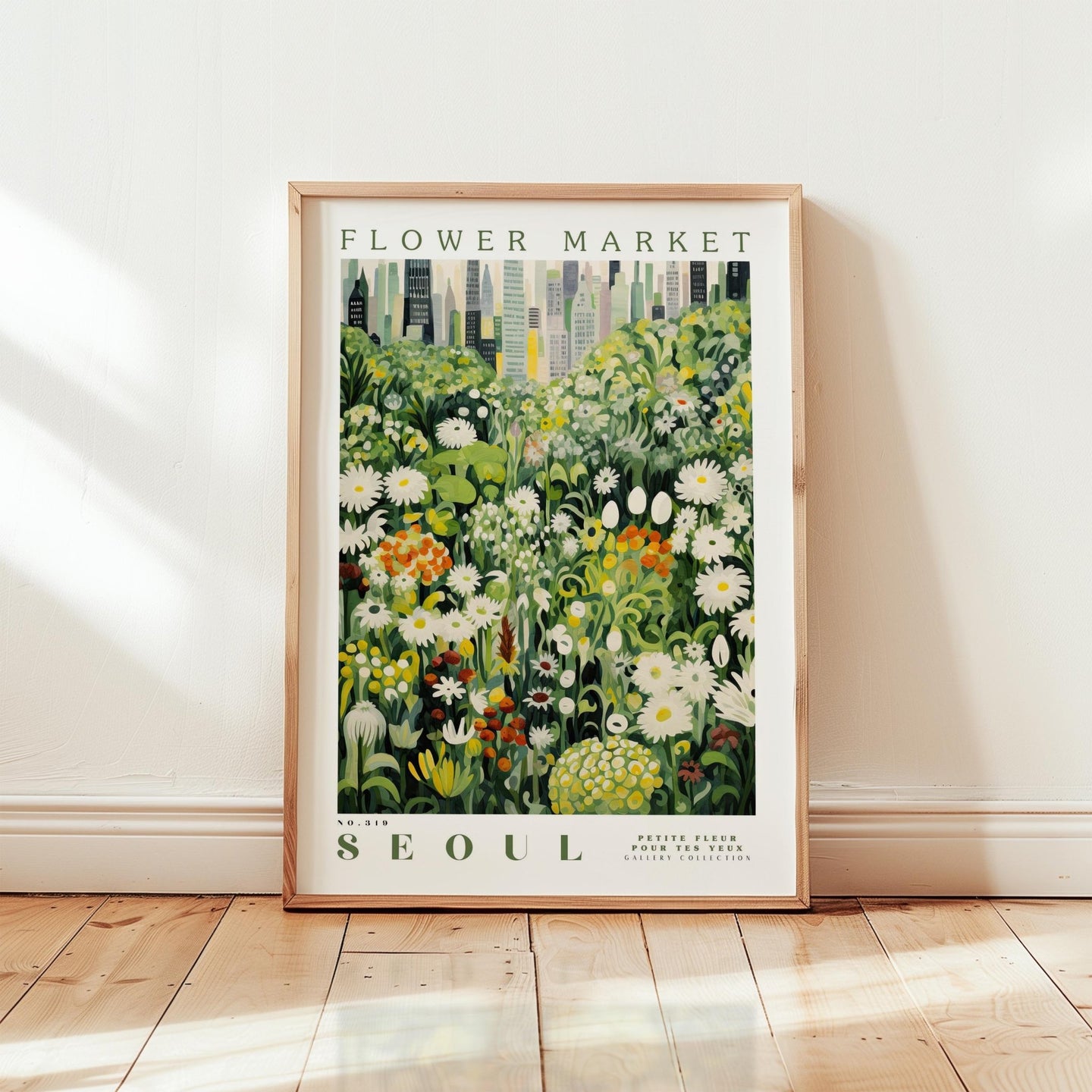 Seoul Flower Market Poster - Poster - Flower Poster