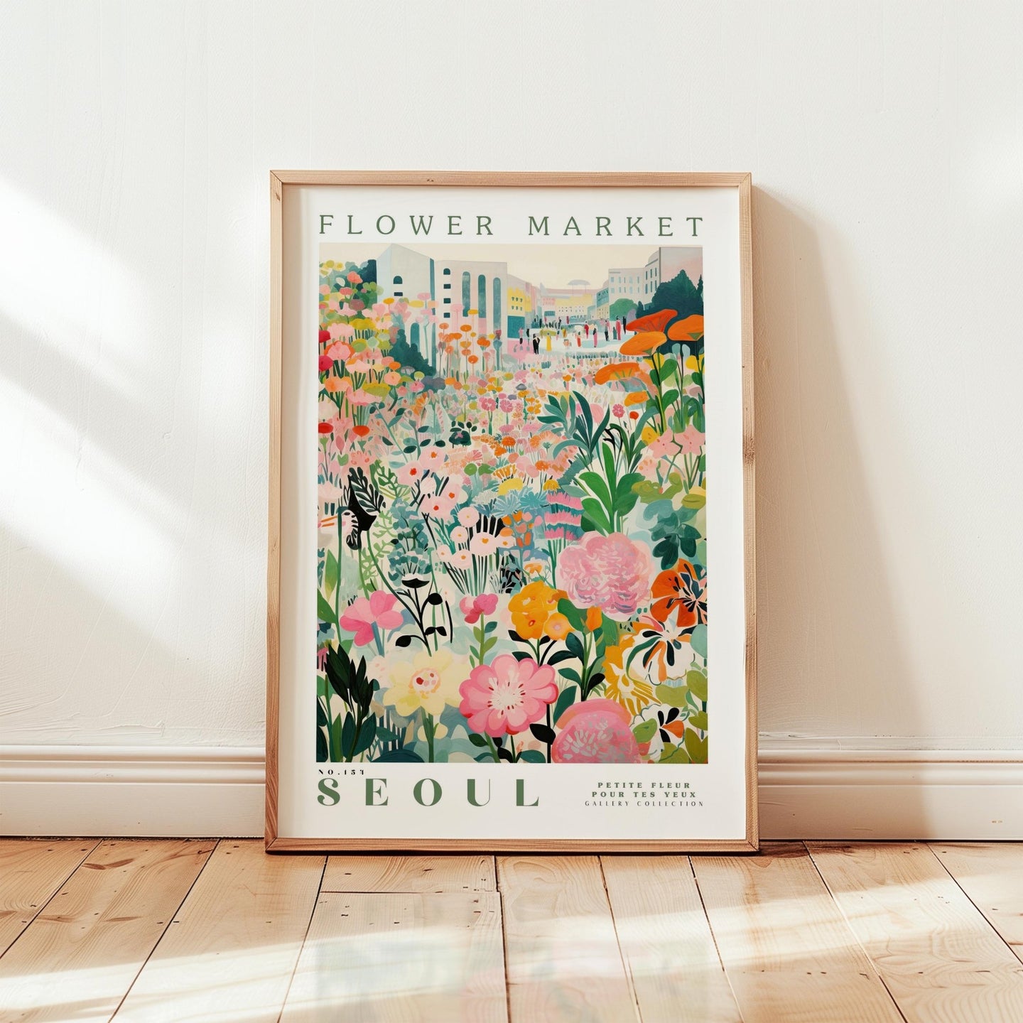 Seoul Flower Market Poster - Posters - Flower Poster