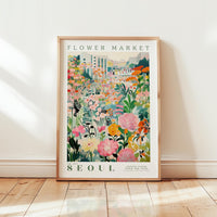 Seoul Flower Market Poster - Posters - Flower Poster