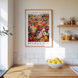 Sevilla Flower Market Poster - Posters - Flower Poster