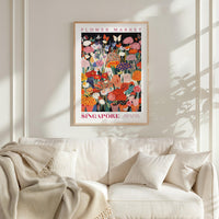 Singapore Flower Market Poster - Posters - Flower Poster