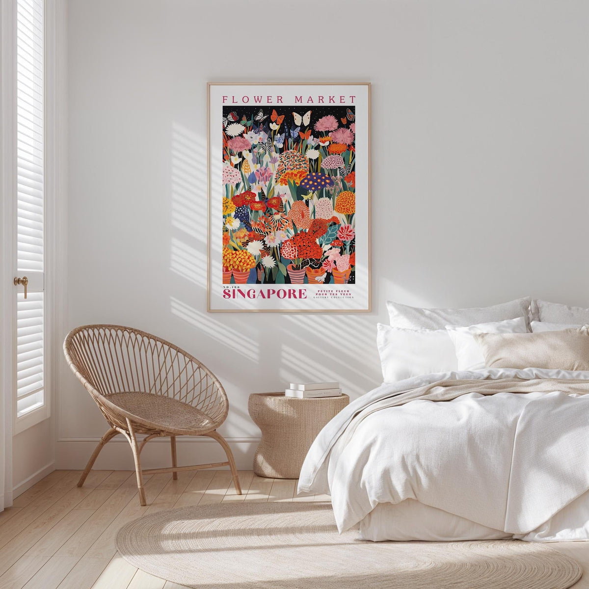 Singapore Flower Market Poster - Posters - Flower Poster