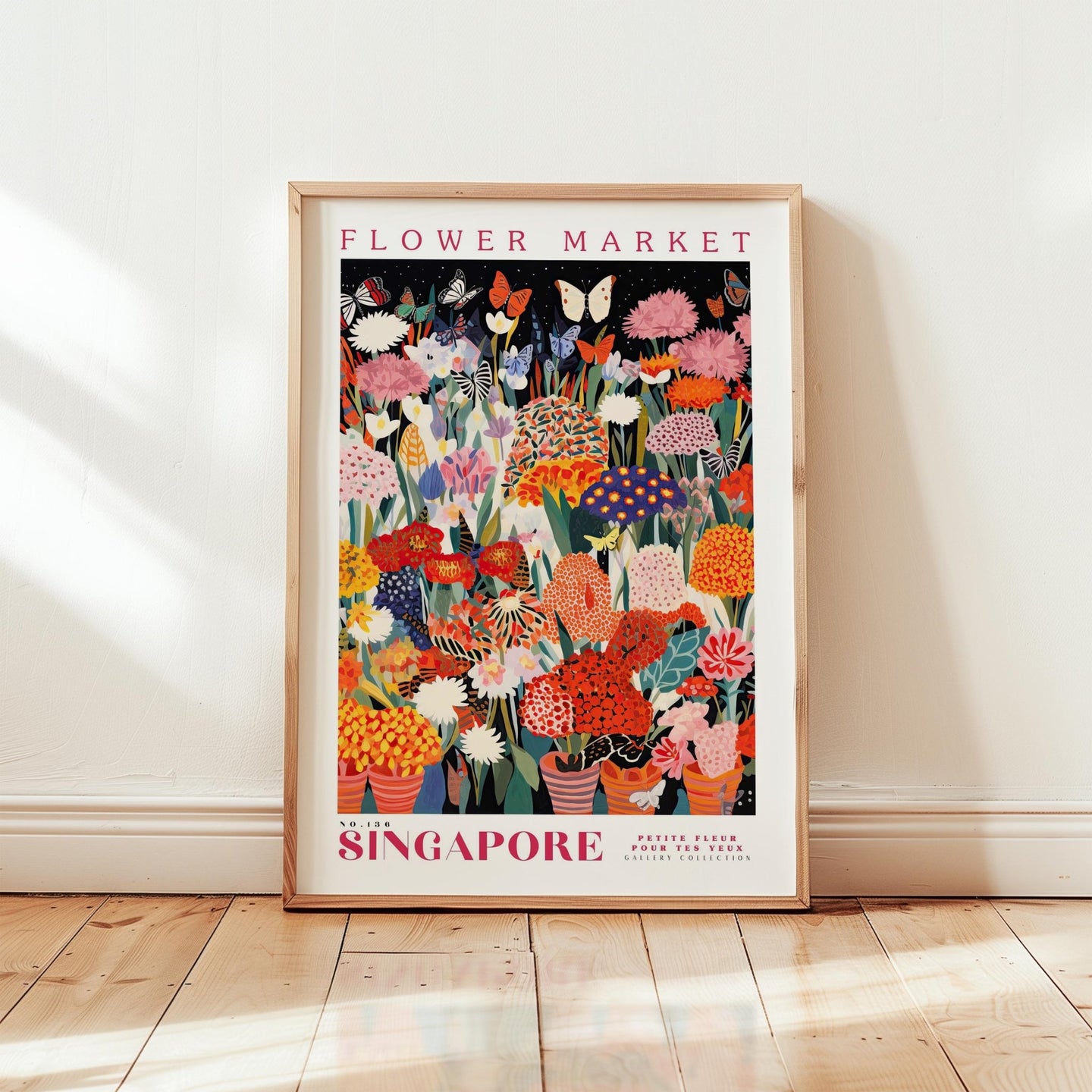 Singapore Flower Market Poster - Posters - Flower Poster