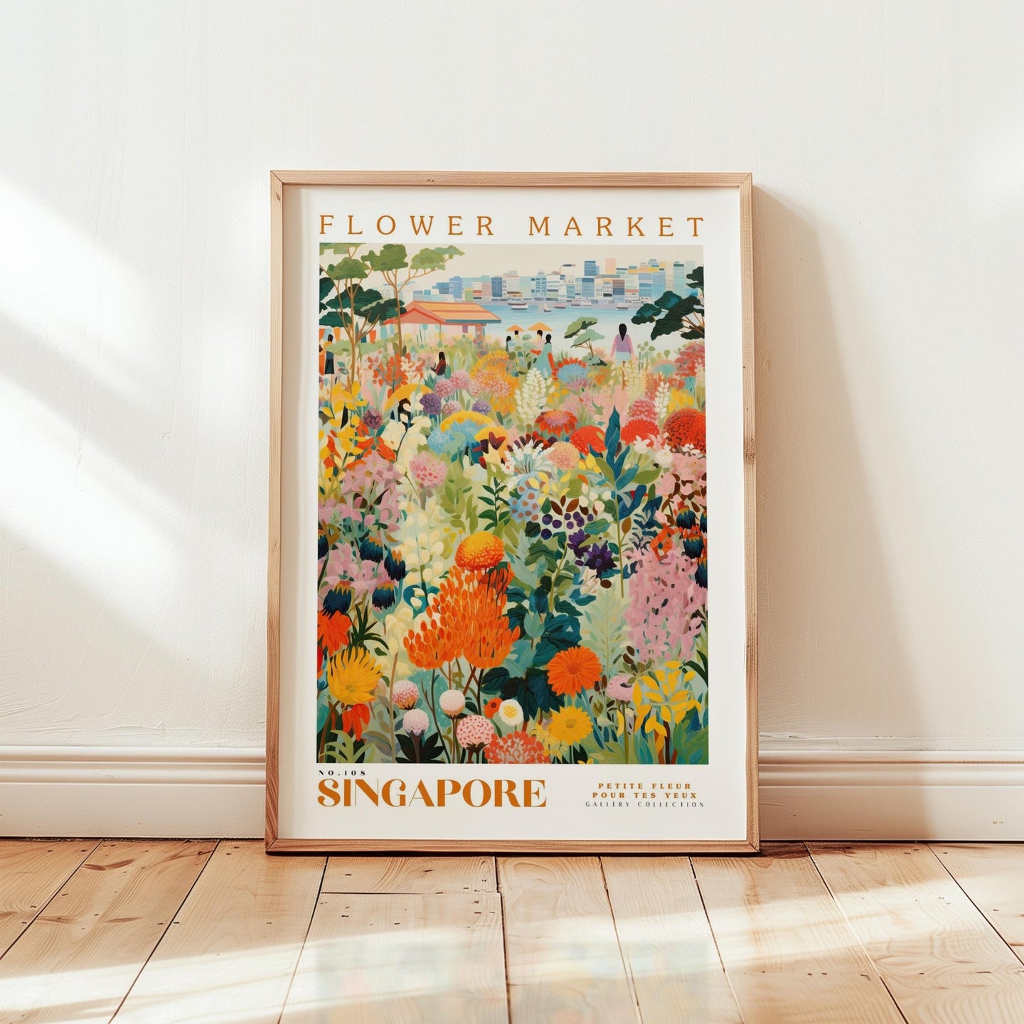 Singapore Flower Market Poster - Posters - Flower Poster