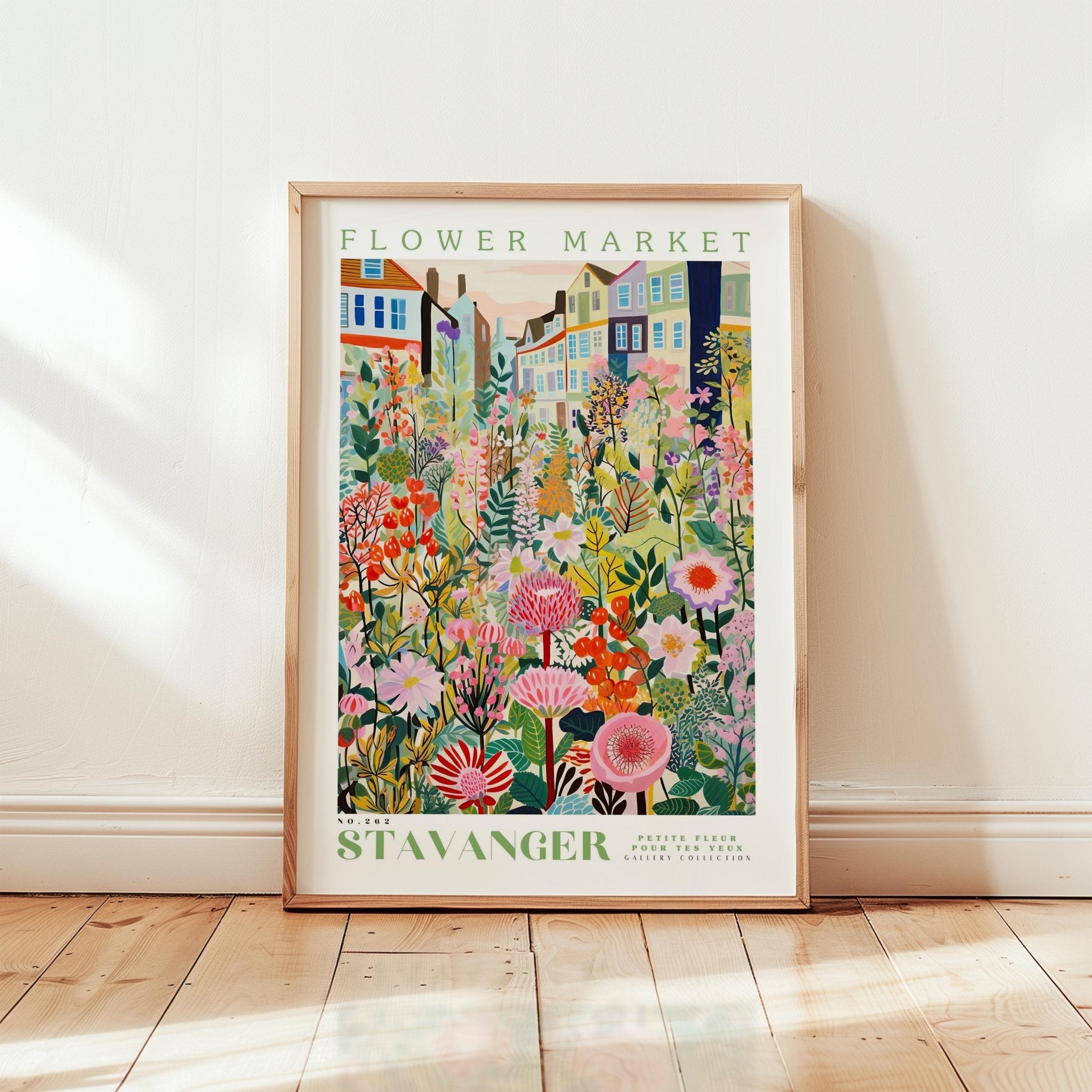 Stavanger Flower Market Poster - Poster - Flower Poster