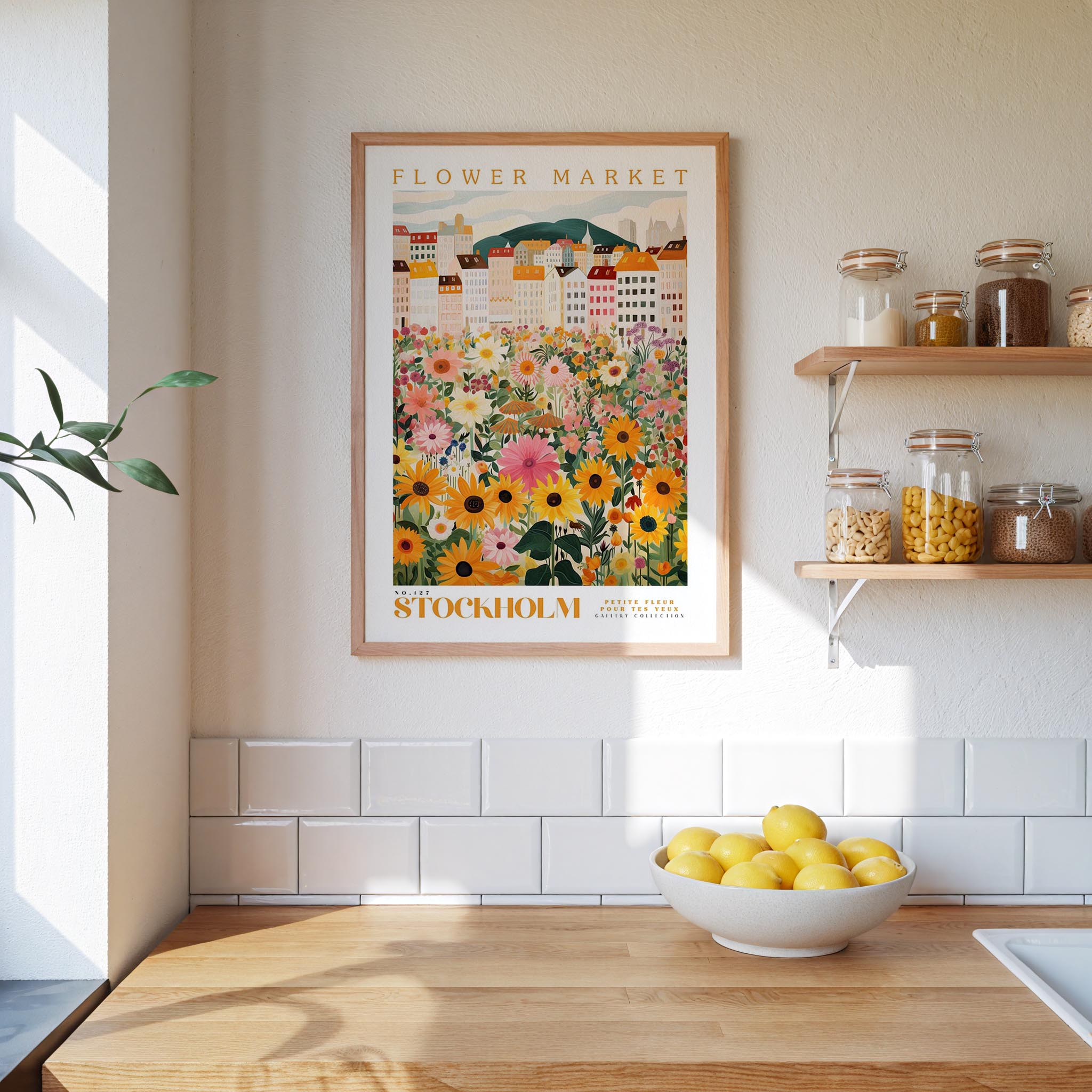 Stockholm Flower Market Poster - Posters - Flower Poster