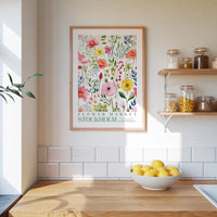 Stockholm Flower Market Poster - Posters - Flower Poster