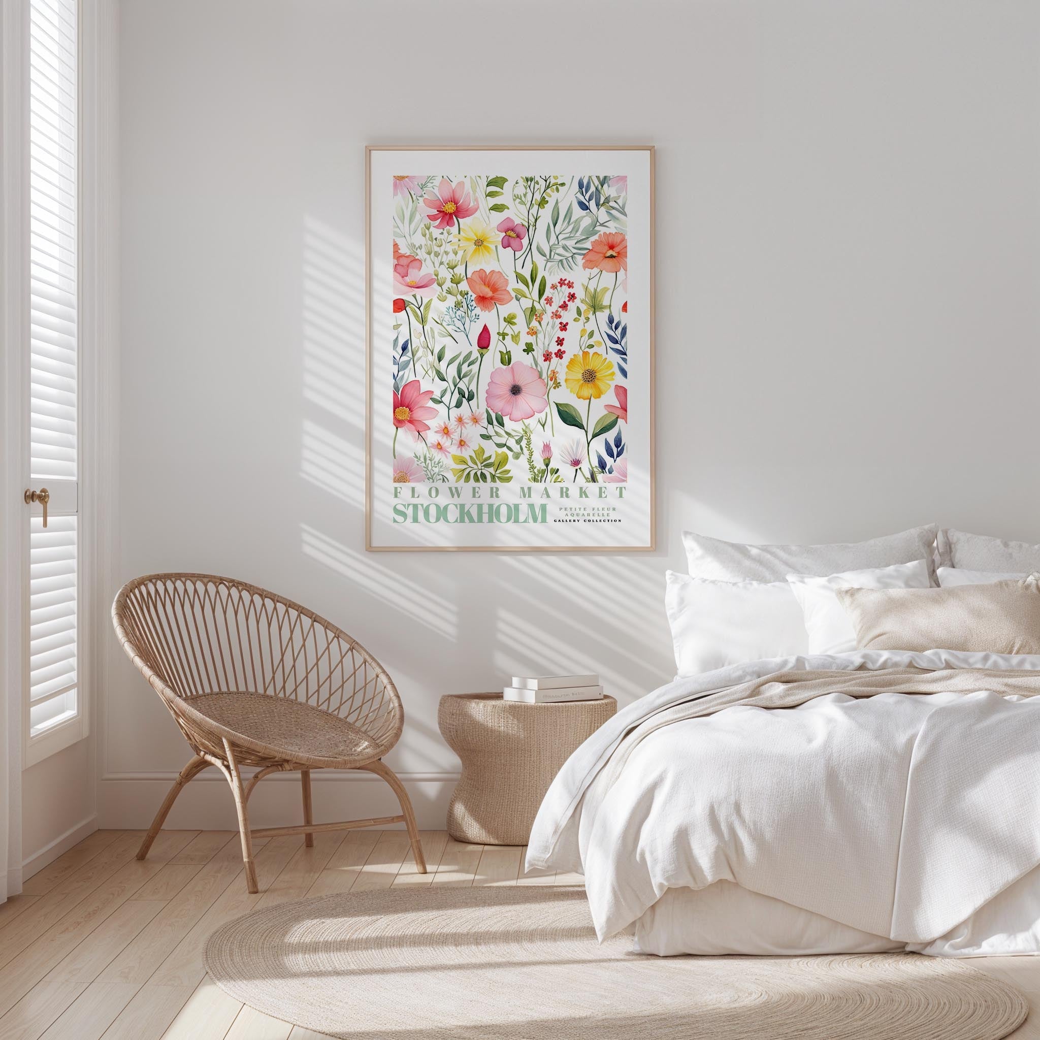 Stockholm Flower Market Poster - Posters - Flower Poster