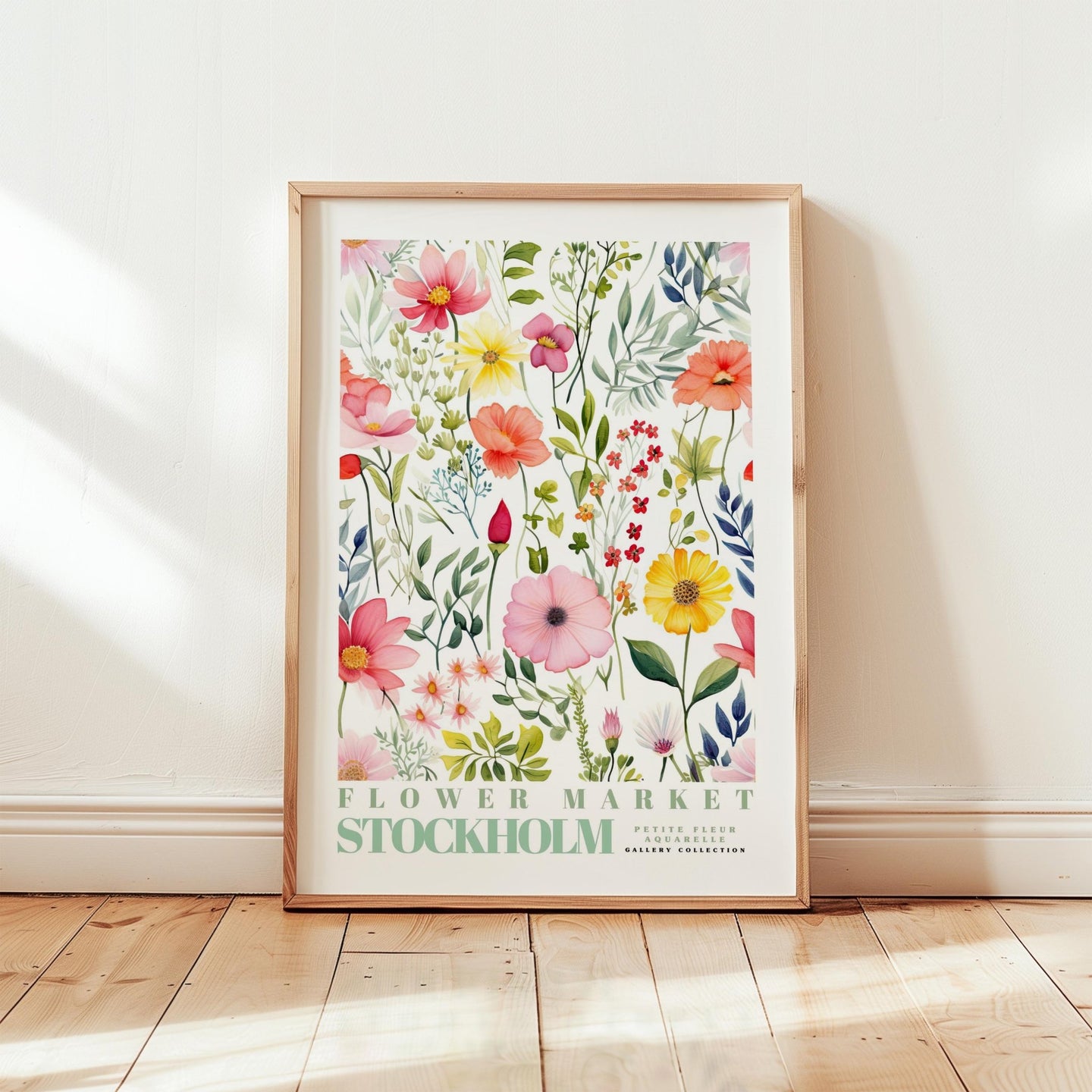 Stockholm Flower Market Poster - Posters - Flower Poster