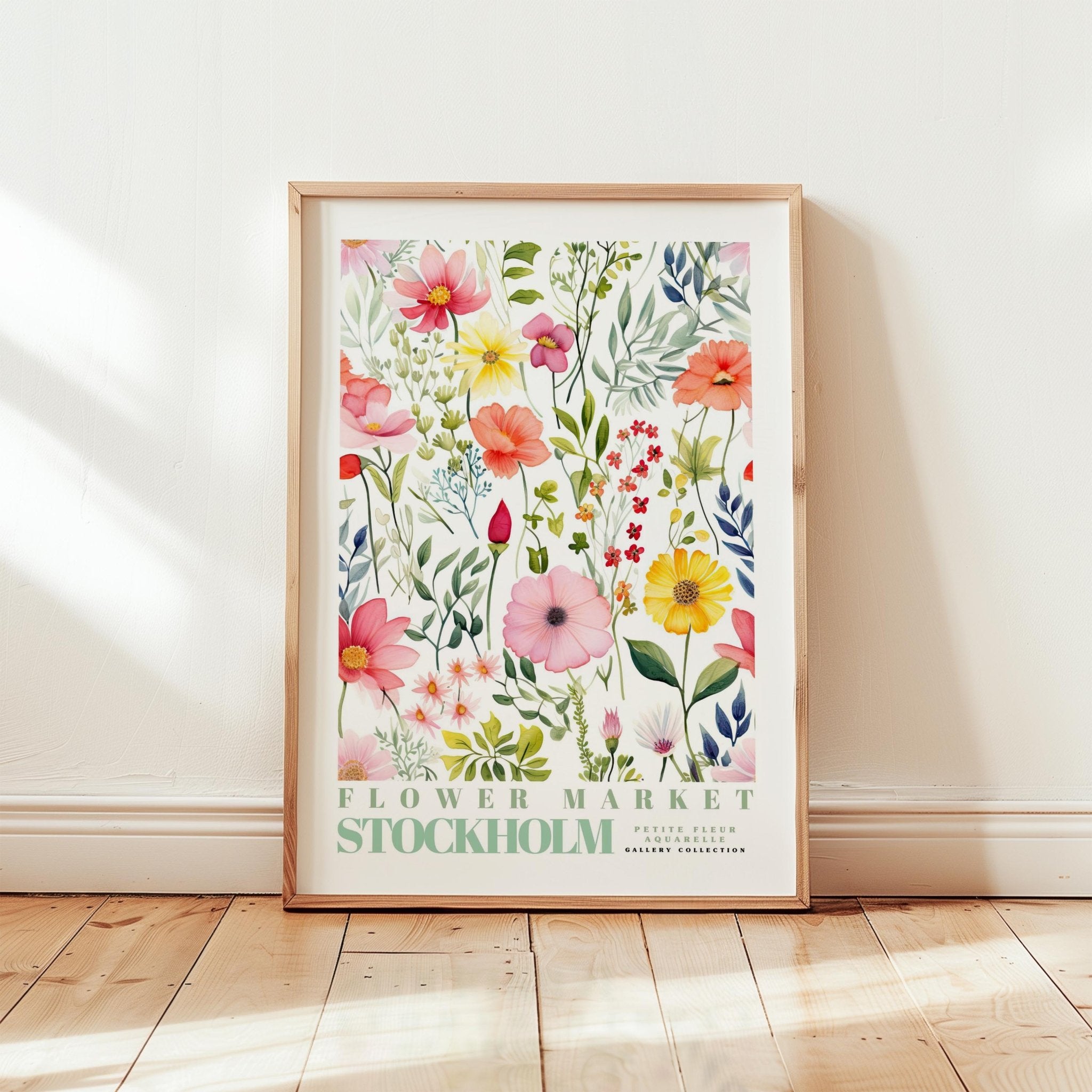 Stockholm Flower Market Poster - Posters - Flower Poster