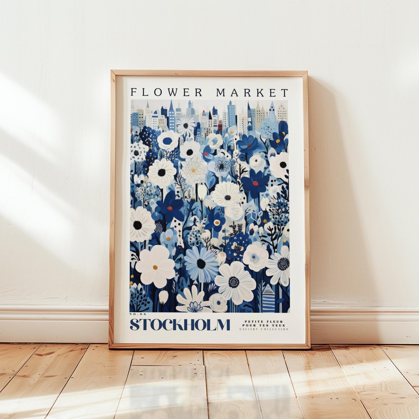 Stockholm Flower Market Poster - Posters - Flower Poster