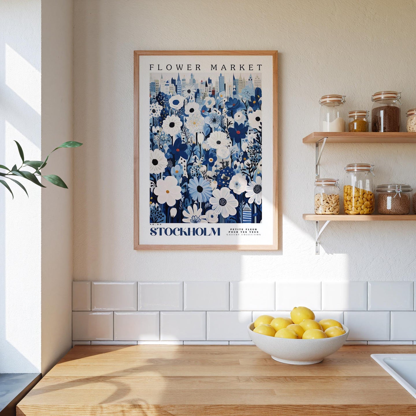 Stockholm Flower Market Poster - Posters - Flower Poster
