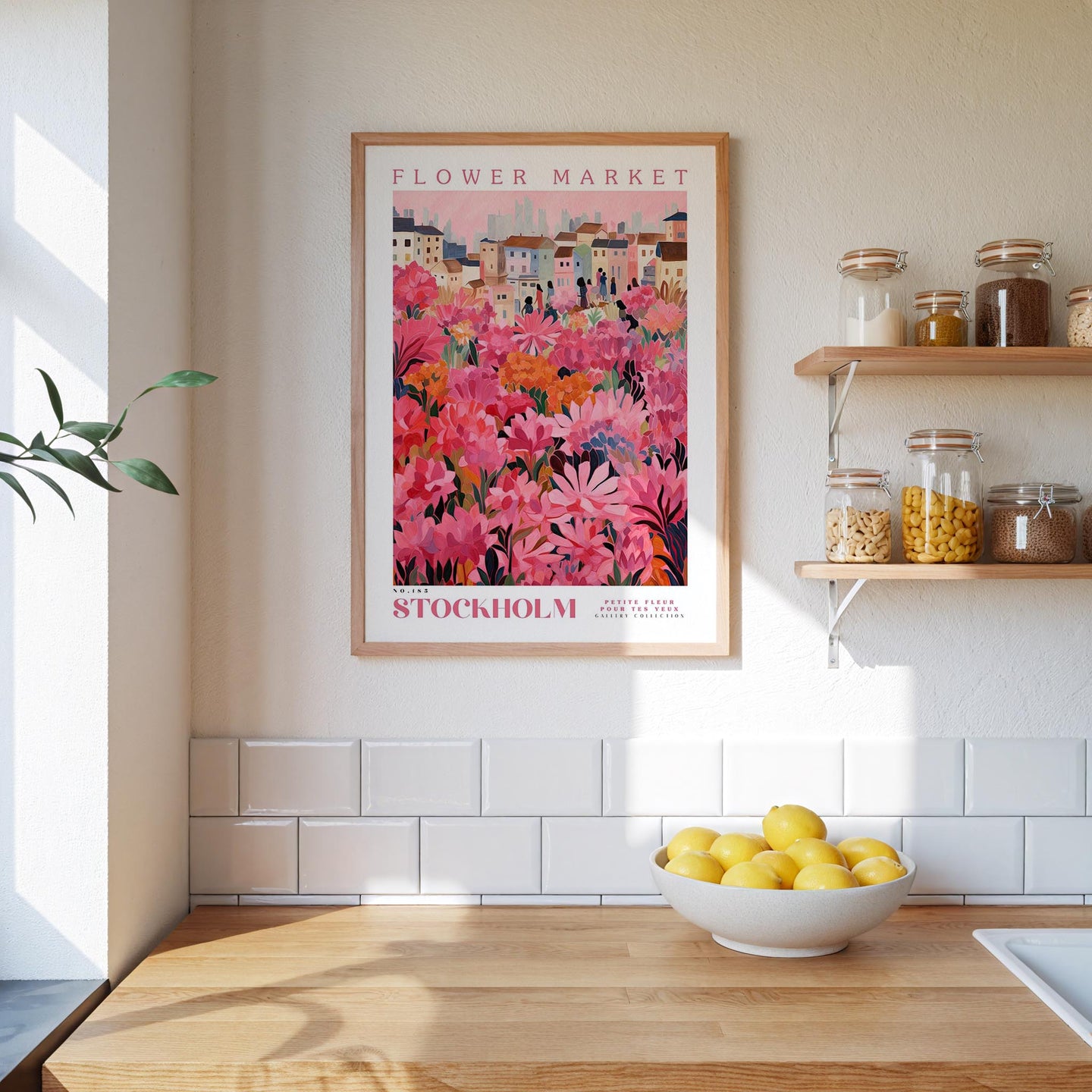Stockholm Flower Market Poster - Posters - Flower Poster