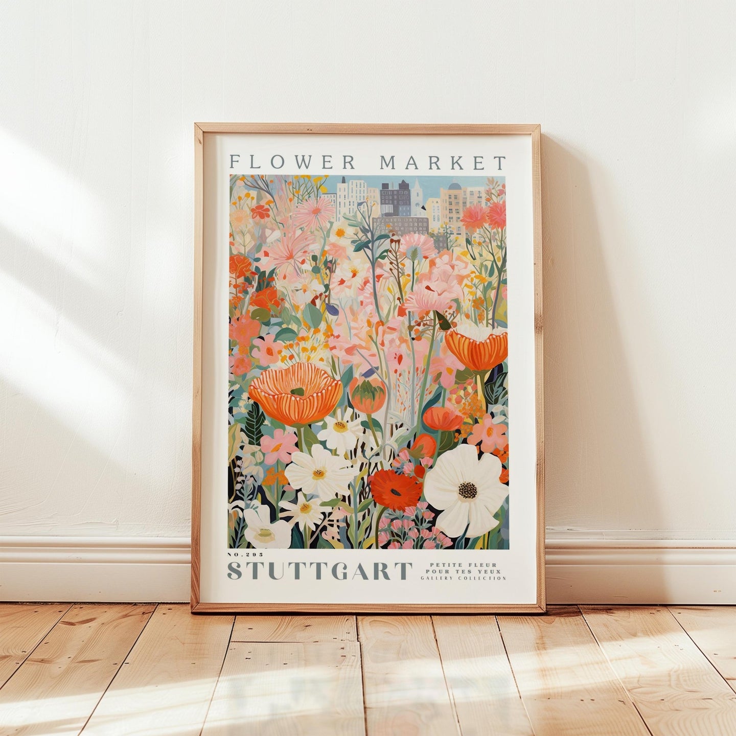 Stuttgart Flower Market Poster - Poster - Flower Poster