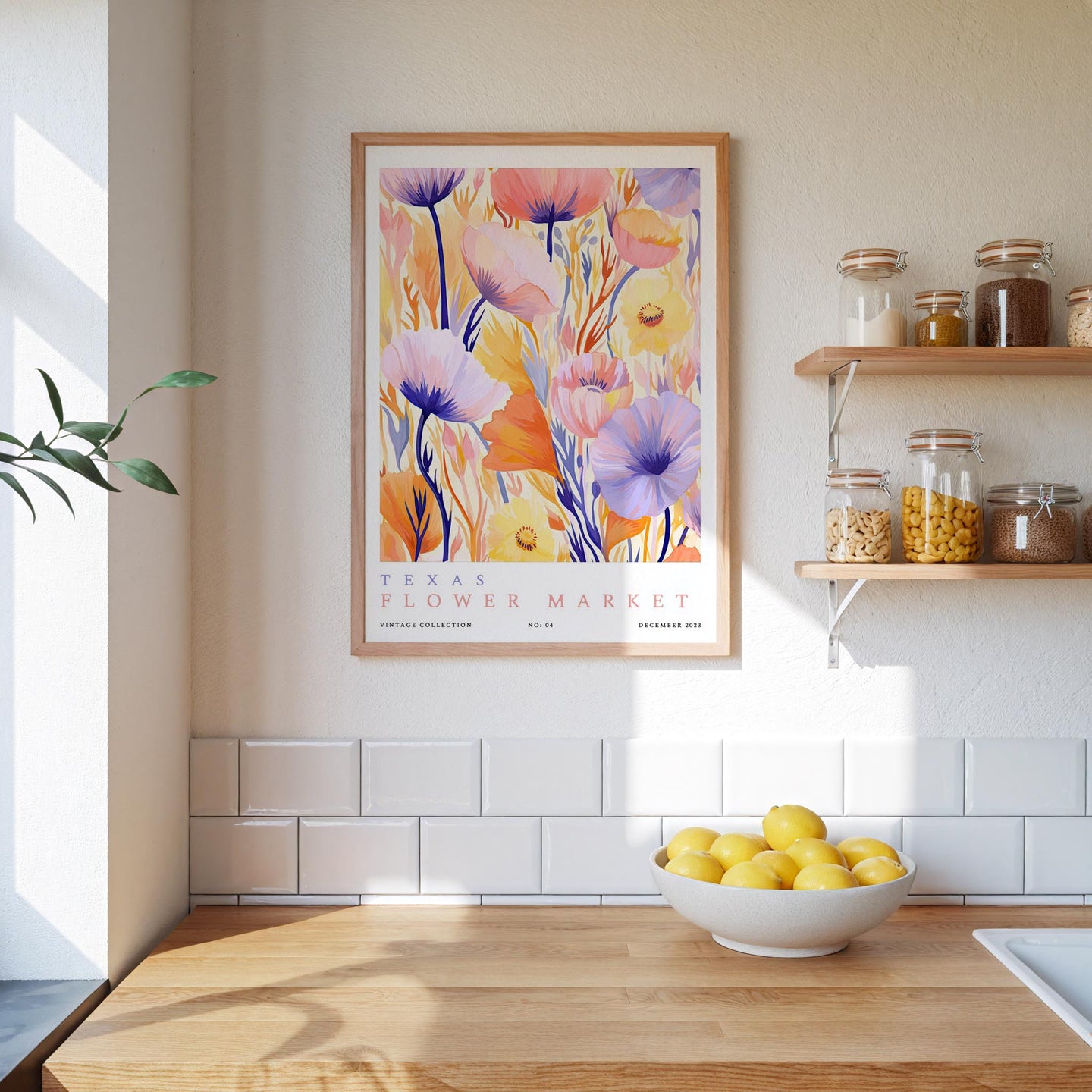 Texas Flower Market Poster - Posters - Flower Poster