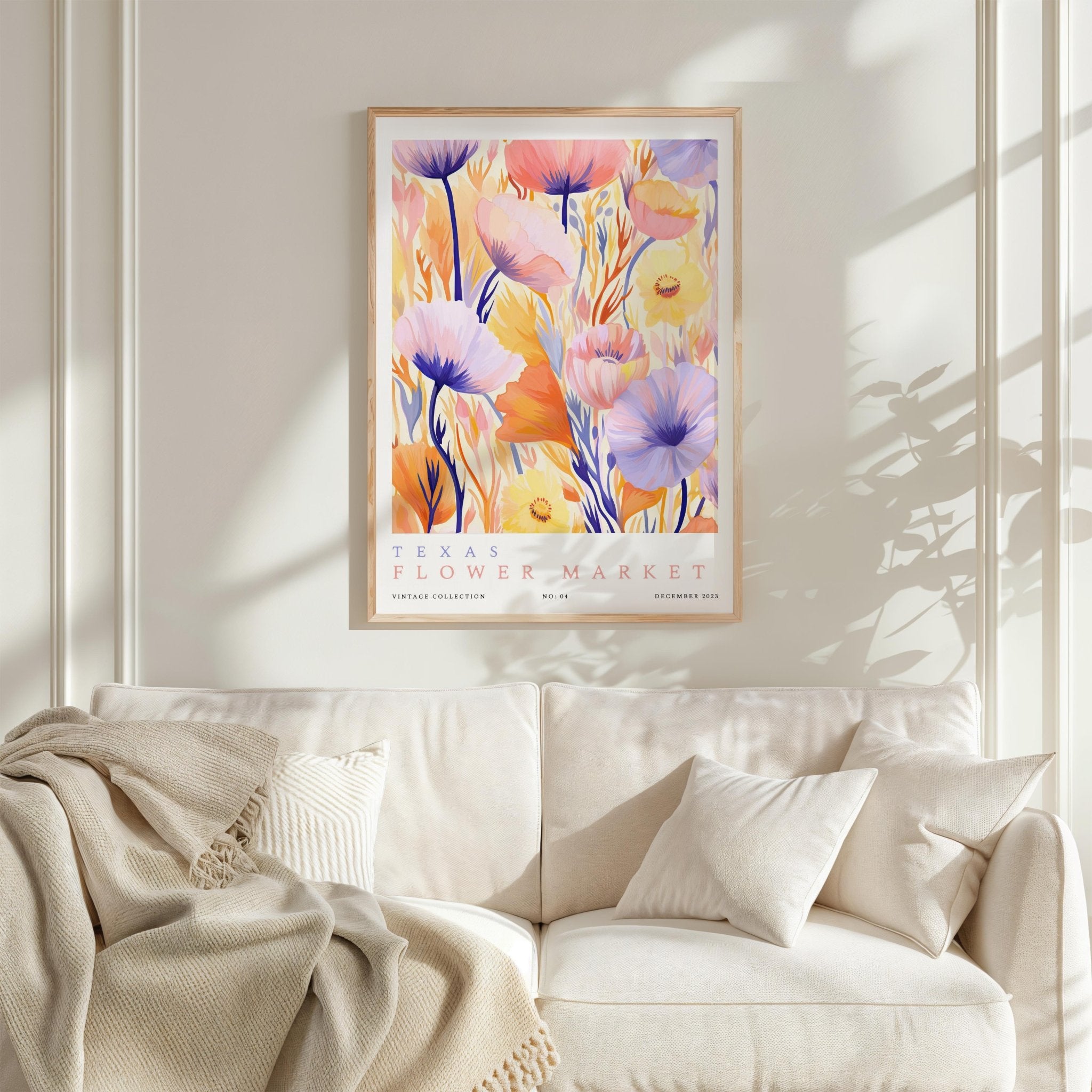 Texas Flower Market Poster - Posters - Flower Poster