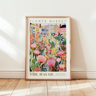 The Hauge Flower Market Poster - Poster - Flower Poster
