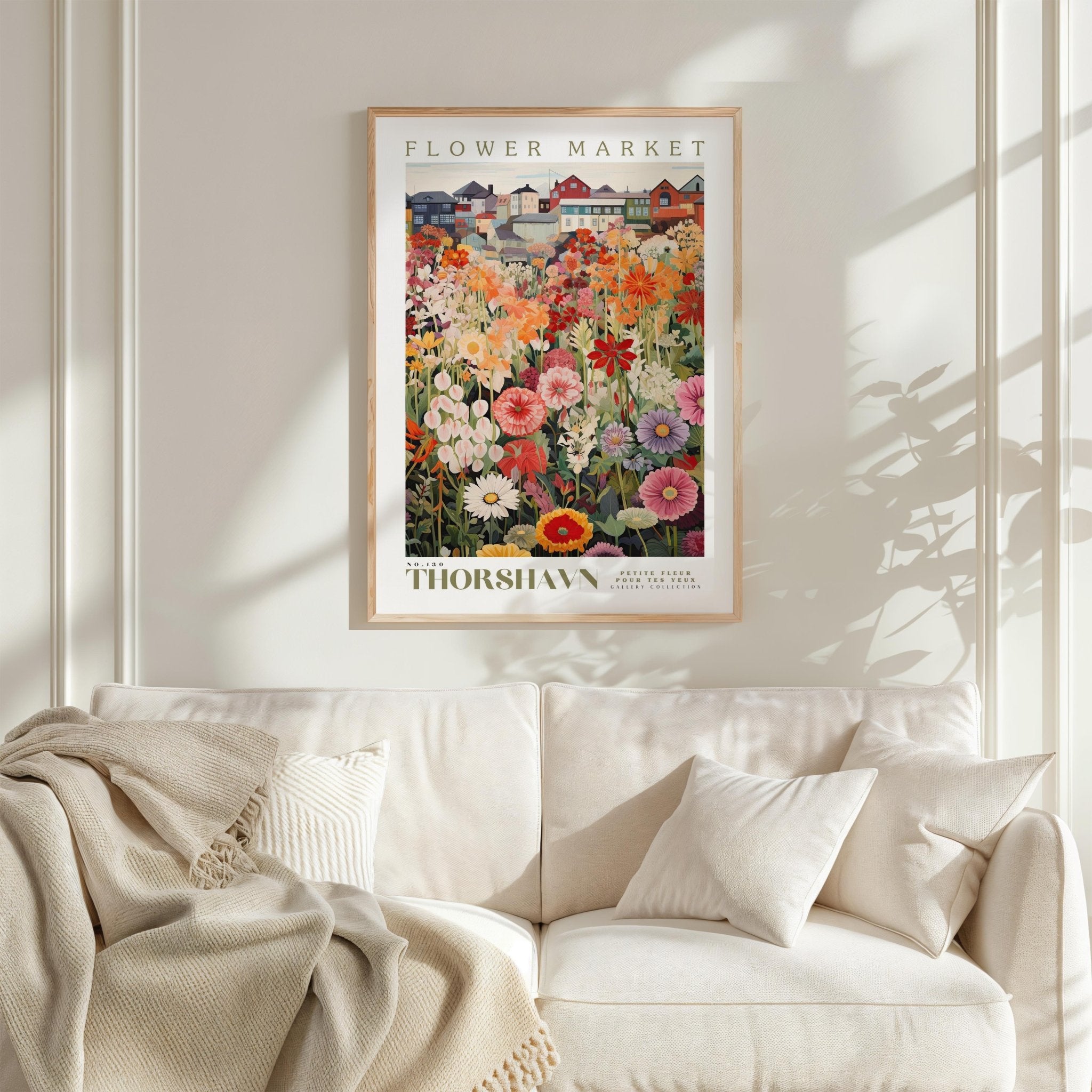 Thorshavn Flower Market Poster - posters - Flower Poster