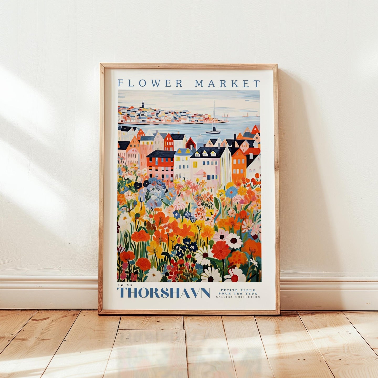 Thorshavn Flower Market Poster - Posters - Flower Poster