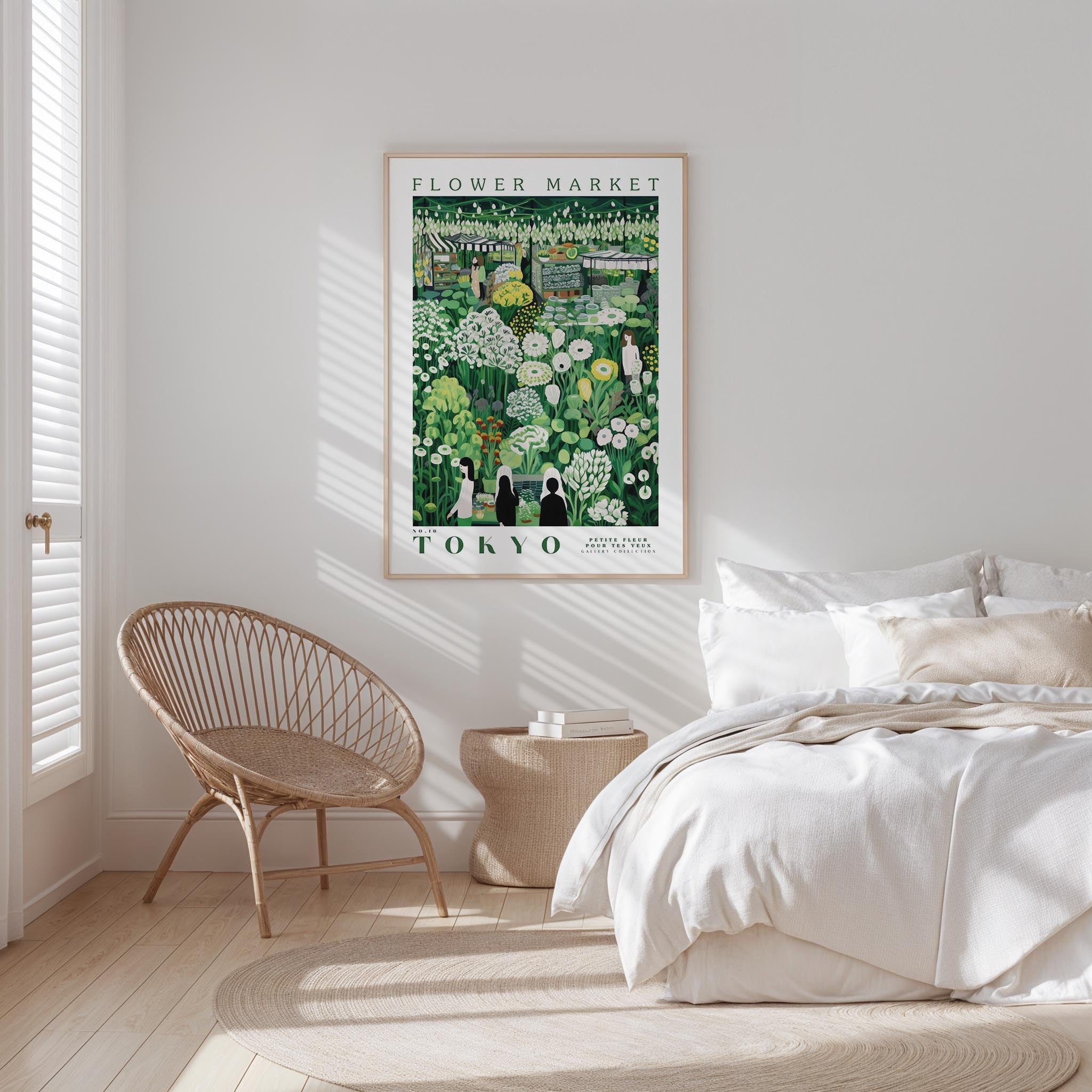 Tokyo Flower Market Poster - Posters - Flower Poster