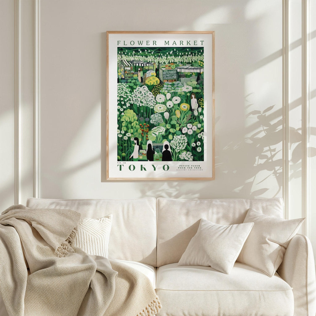 Tokyo Flower Market Poster - Posters - Flower Poster