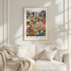 Tokyo Flower Market Poster - Posters - Flower Poster