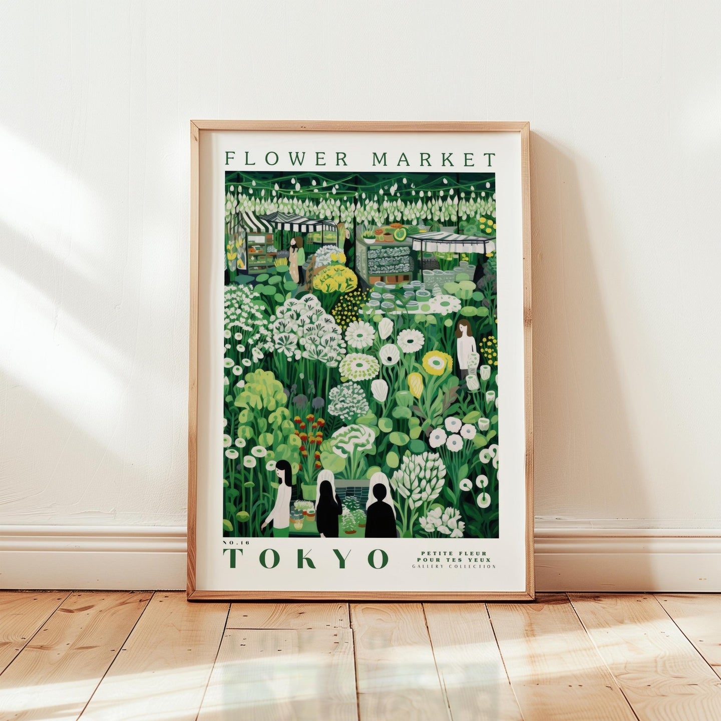 Tokyo Flower Market Poster - Posters - Flower Poster