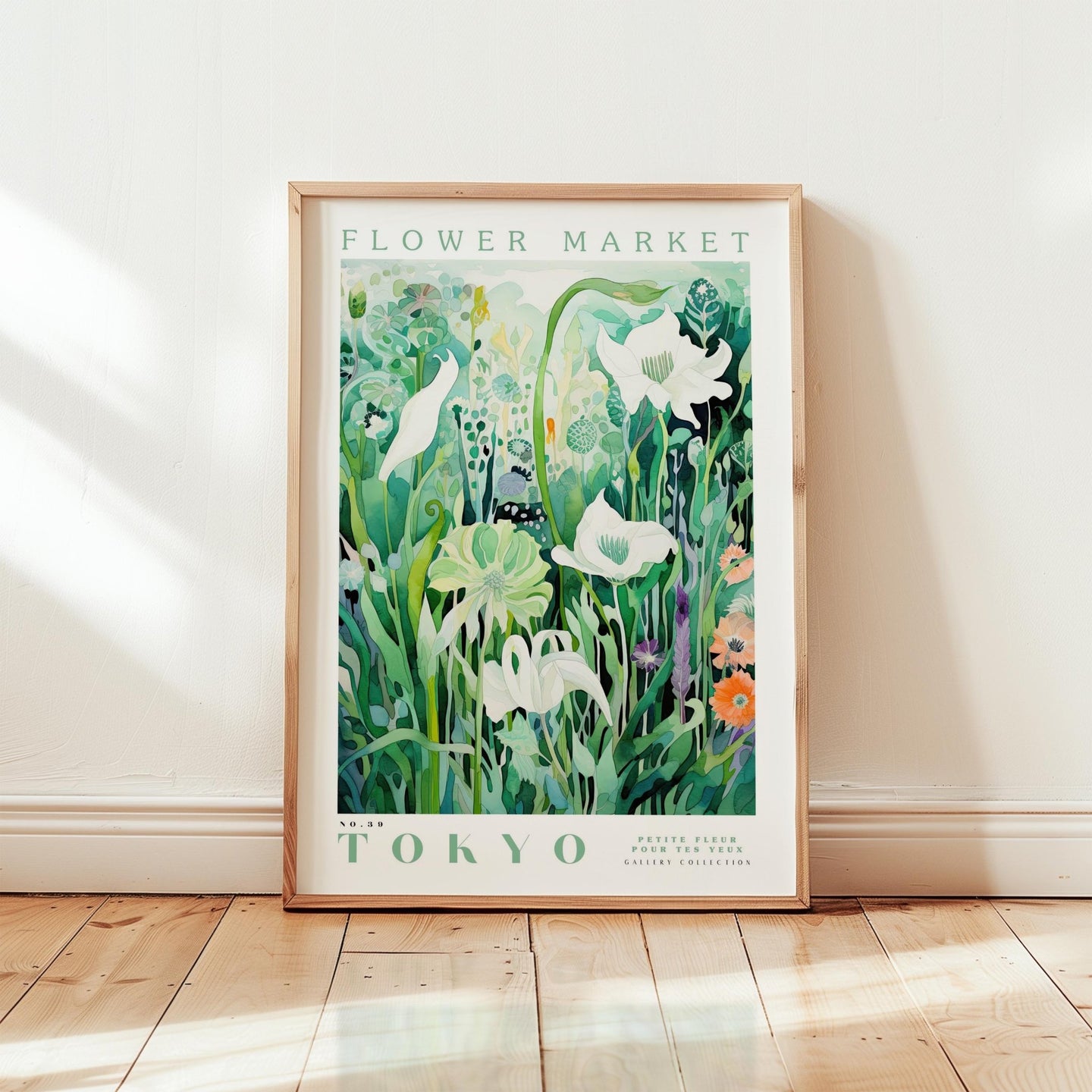 Tokyo Flower Market Poster - Posters - Flower Poster