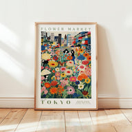 Tokyo Flower Market Poster - Posters - Flower Poster