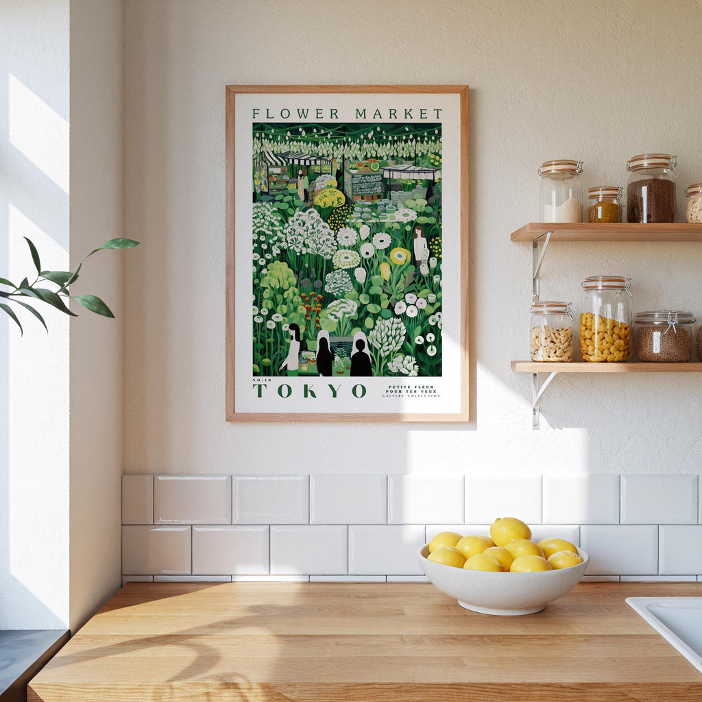 Tokyo Flower Market Poster - Posters - Flower Poster